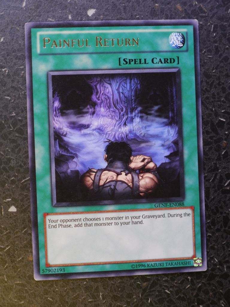 Yugioh Cards: PAINFUL RETURN GENF RARE # 3J68