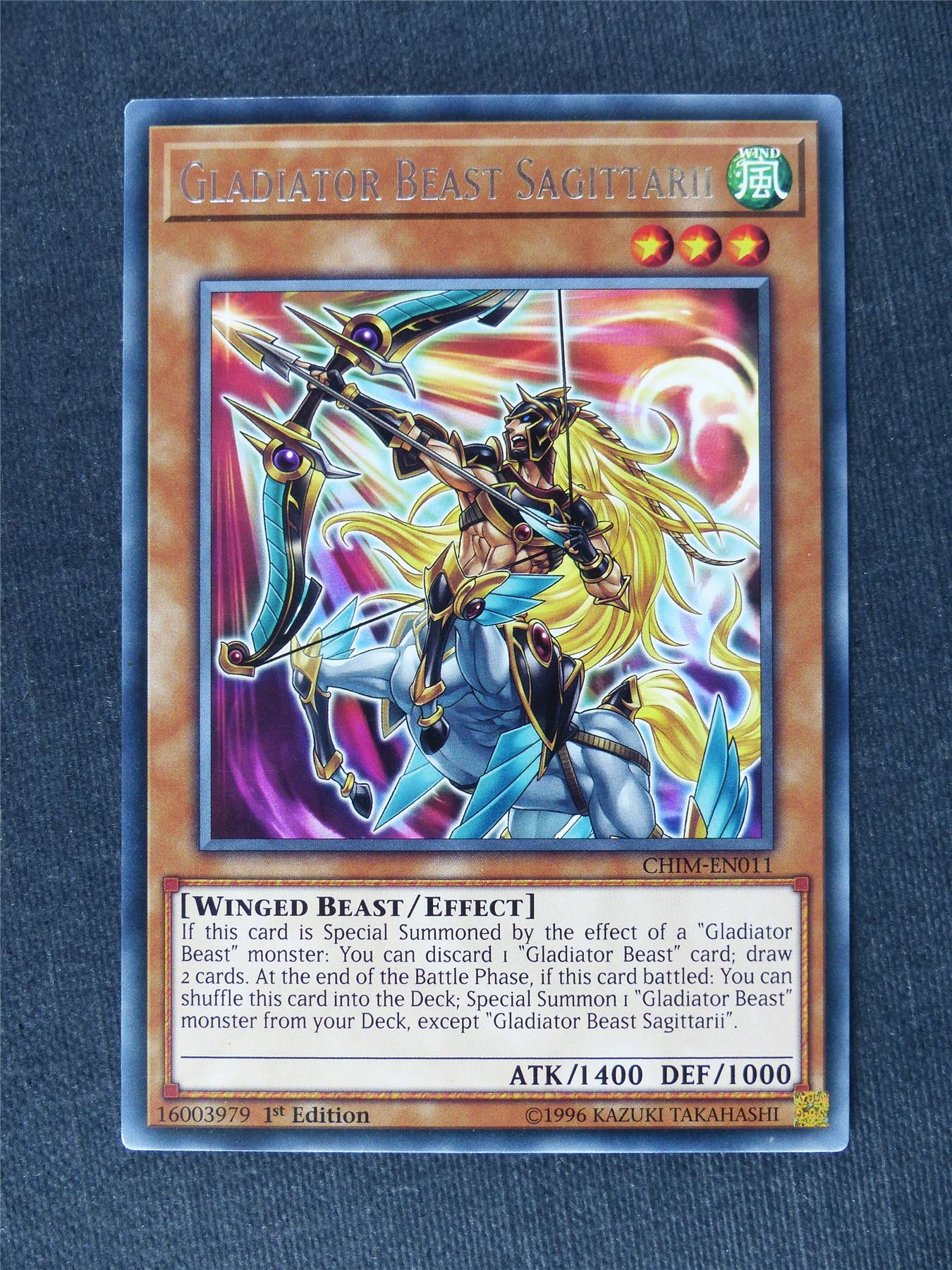 Gladiator Beast Sagittarii CHIM Rare - 1st ed
