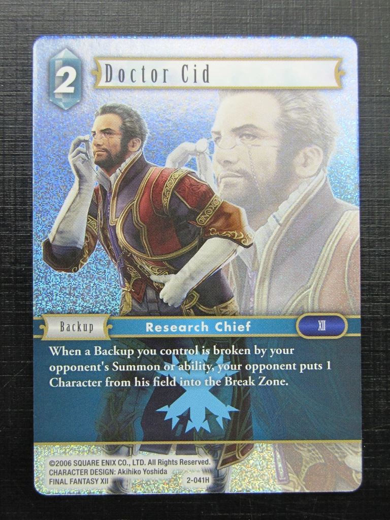 Final Fantasy Cards: DOCTOR CID 2-041H FOIL # 27I65