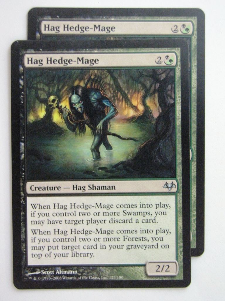 MTG Magic Cards: HAG HEDGE-MAGE x2 # 23D22