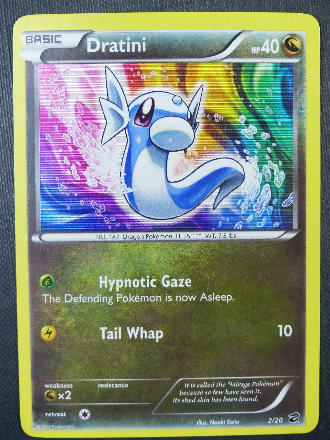 Dratini 13/20 Holo - Pokemon Card #8LT