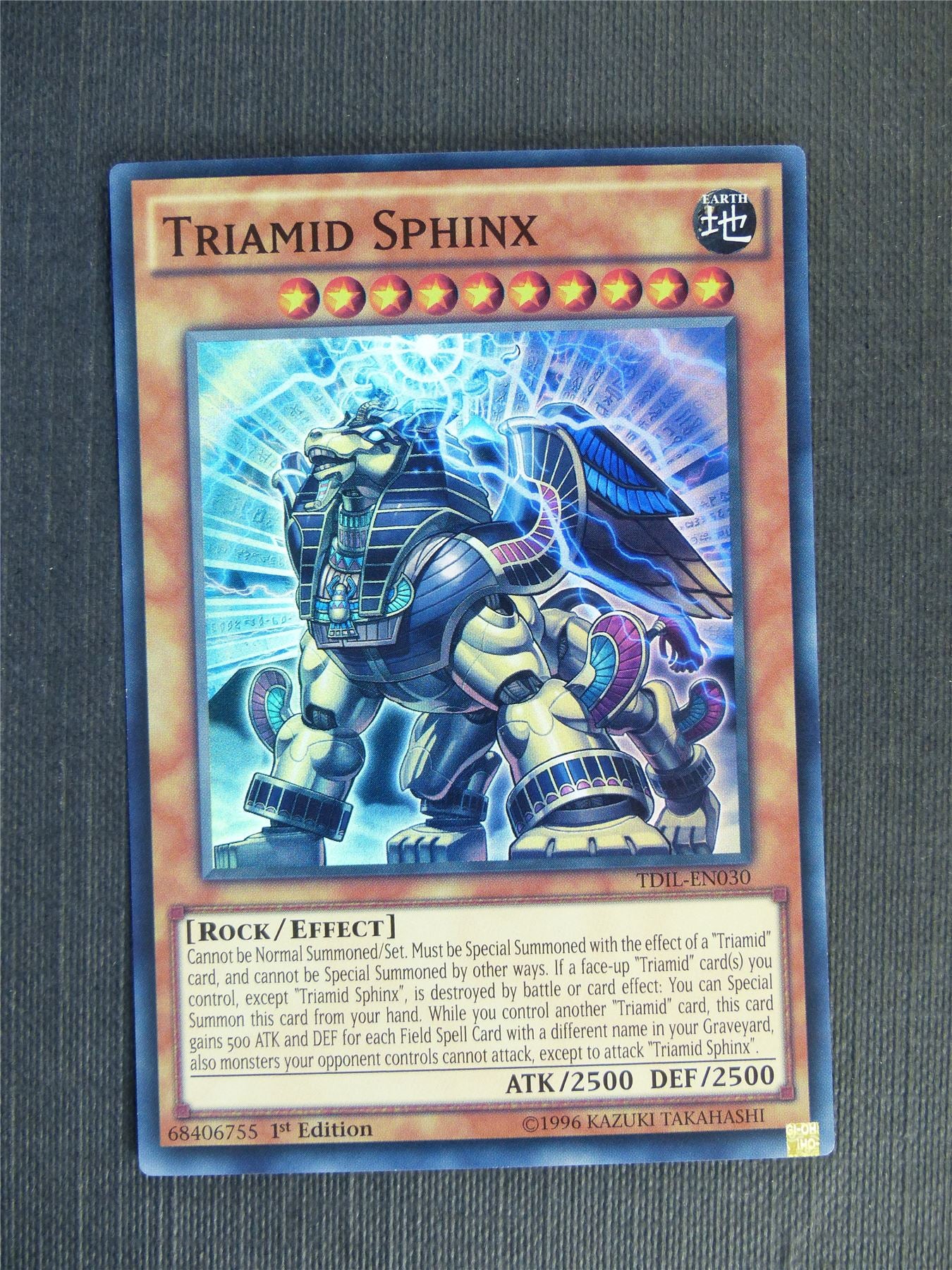 Triamid Sphinx TDIL Super Rare - 1st ed - Yugioh Cards #17F Archeron Triamid Sphinx TDIL Super Rare - 1st ed - Yugioh Cards #17F Archeron