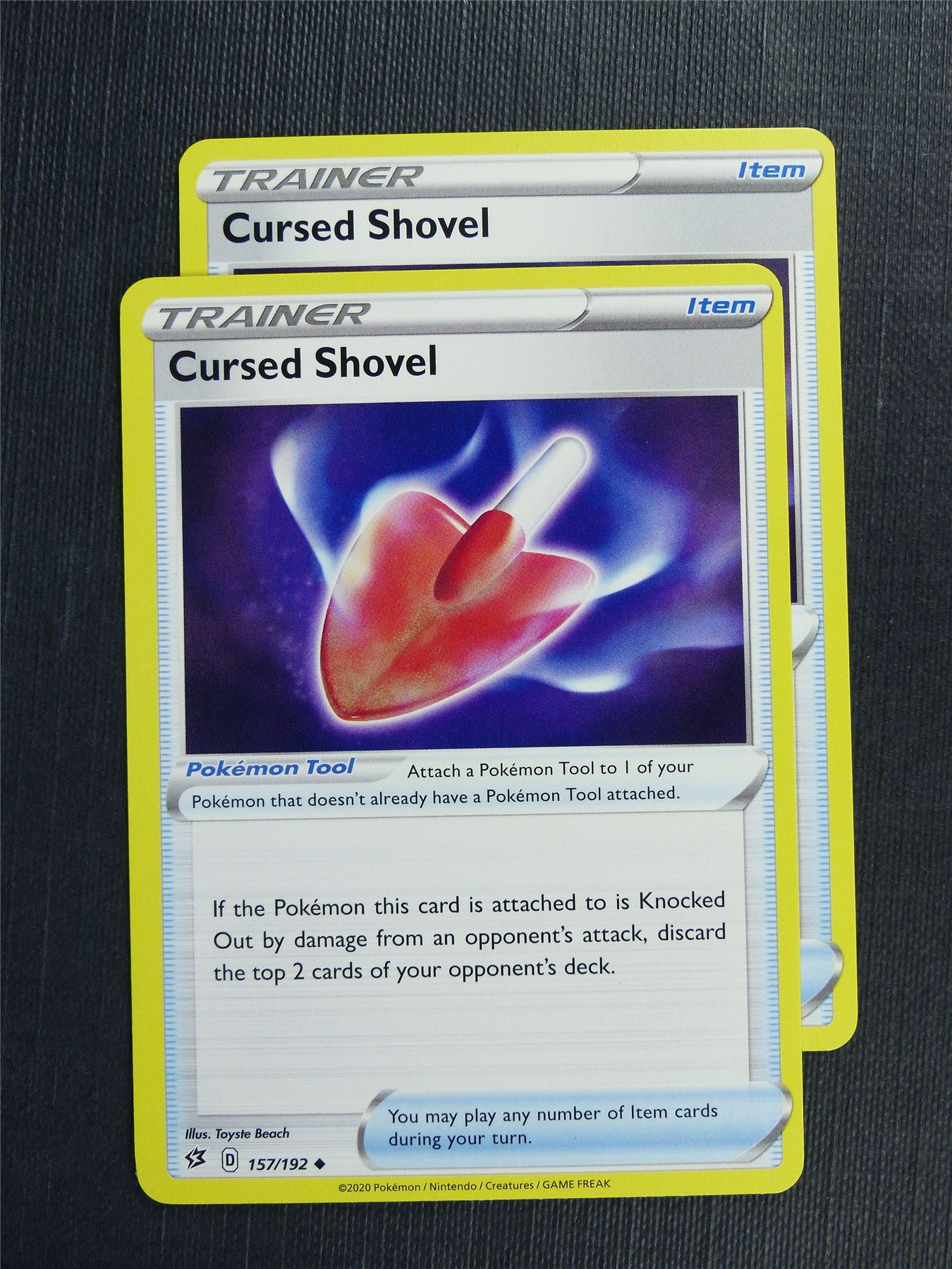 Cursed Shovel 157/192 x2 - RCL - Pokemon Card #3K0 Archeron Cursed Shovel 157/192 x2 - RCL - Pokemon Card #3K0 Archeron