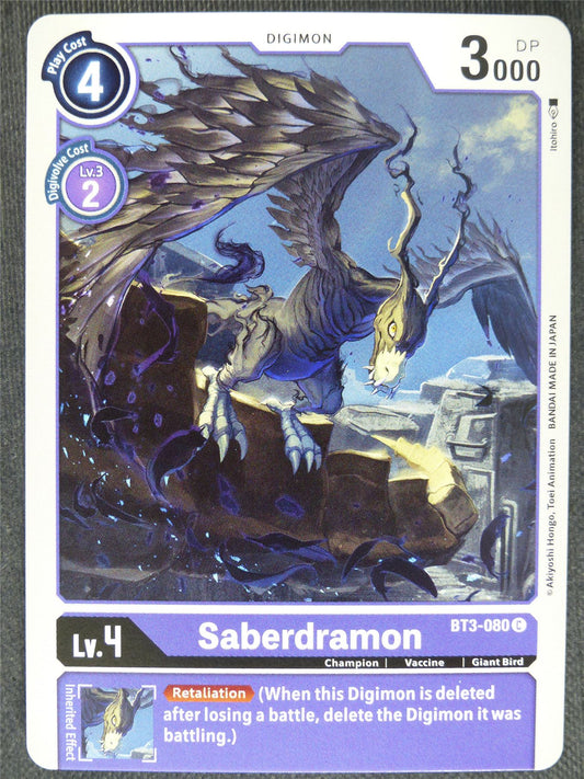 Saberdramon BT3-080 C - Digimon Cards #O