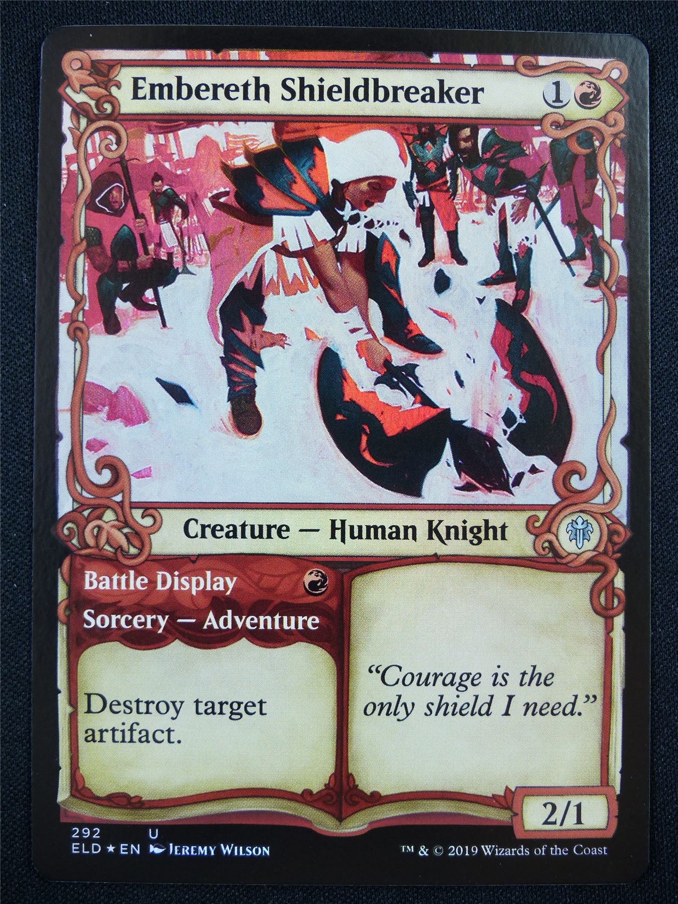 Embereth Shieldbreaker Showcase Foil - Mtg Card #1KT
