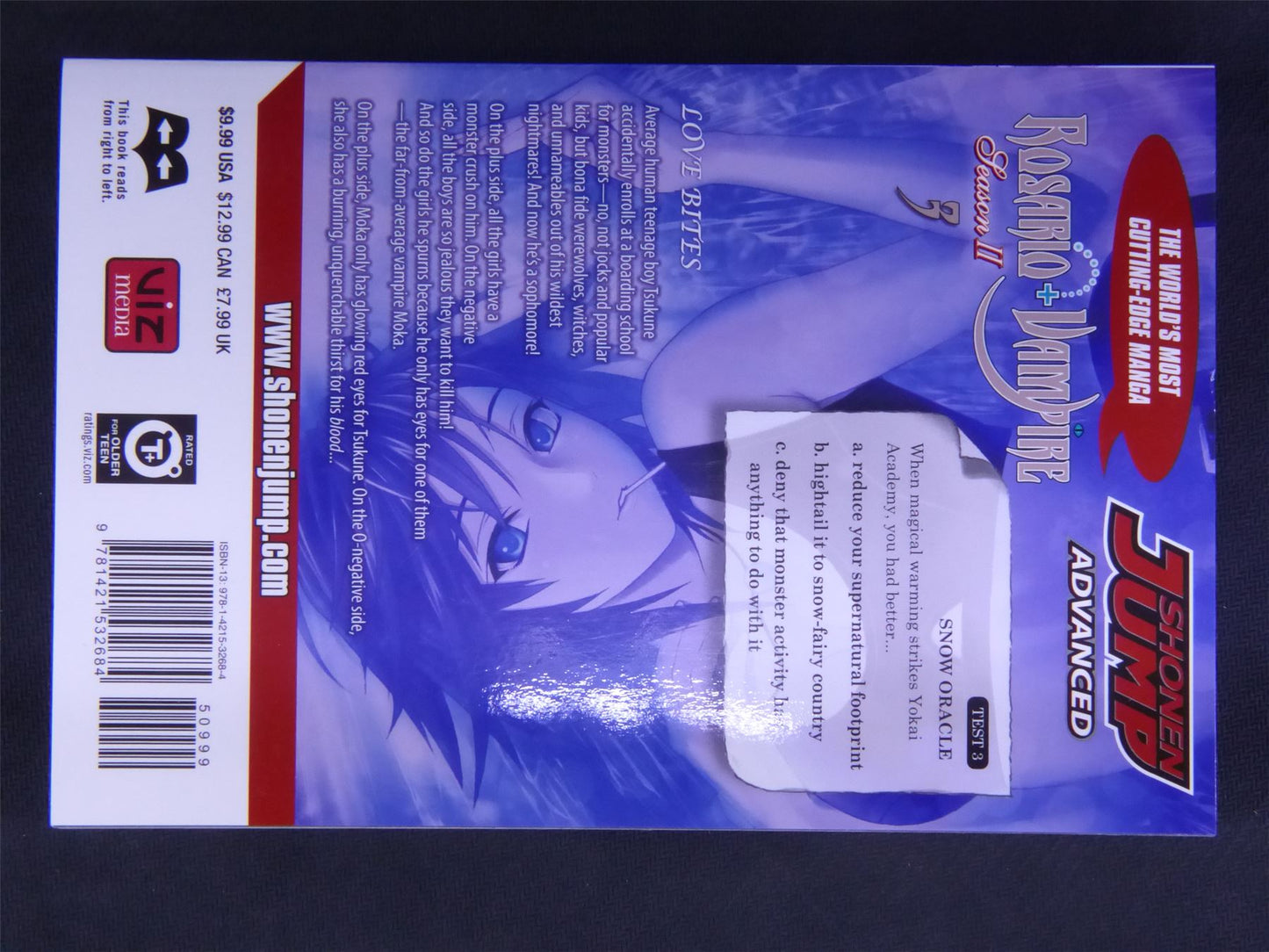 Rosario And Vampire - Season 2 - Volume 3 - Manga #2H