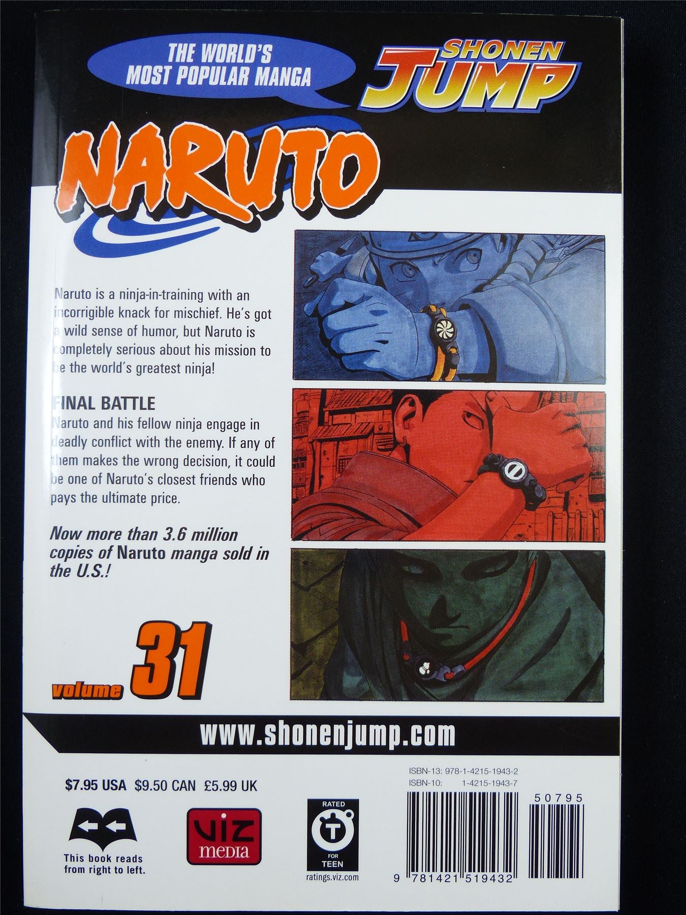 NARUTO Volume 31 - Shonen Jump Viz Manga #3IB
