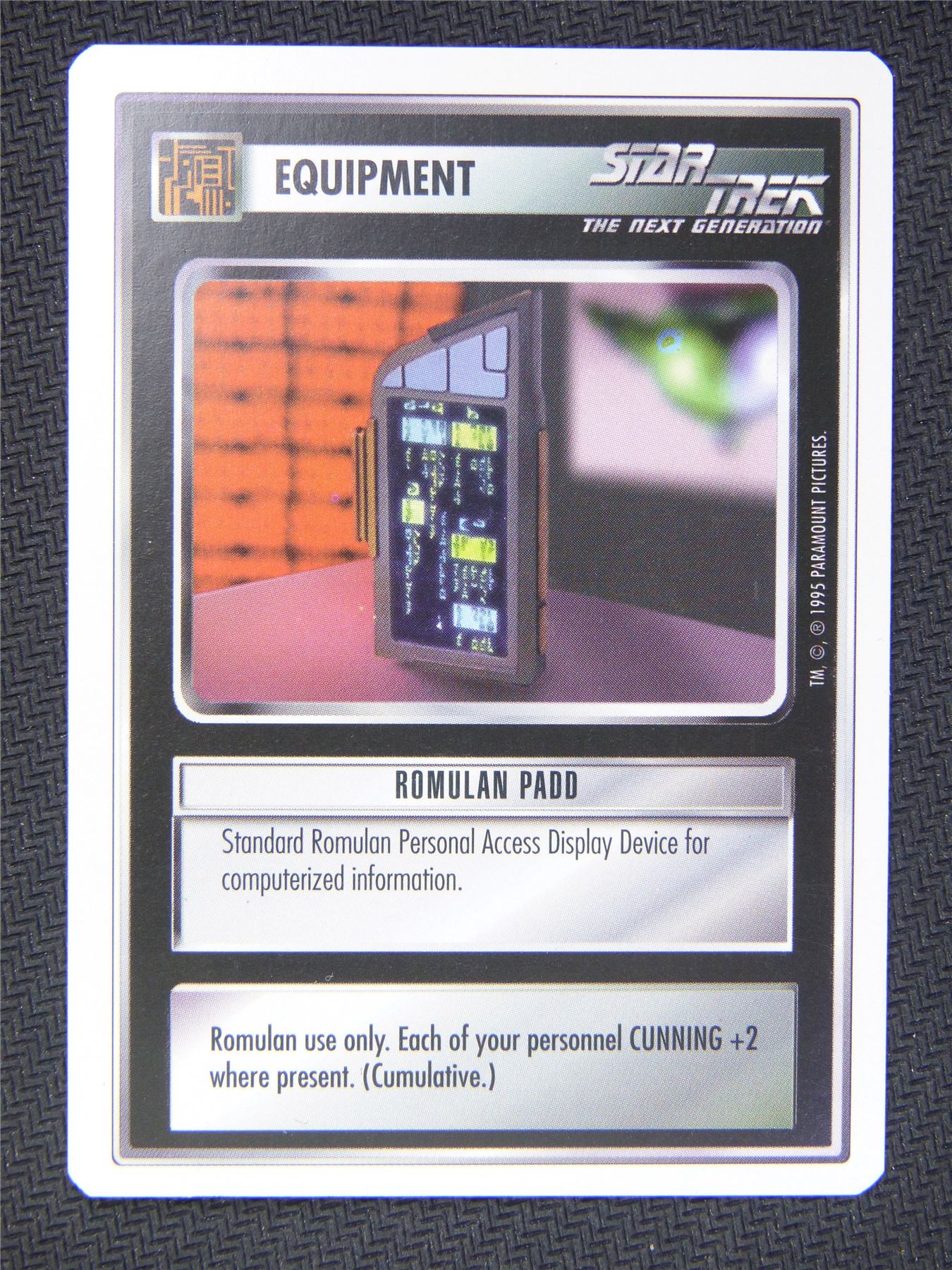 Equipment Romulan Padd - Star Trek Next Gen Card #4R7