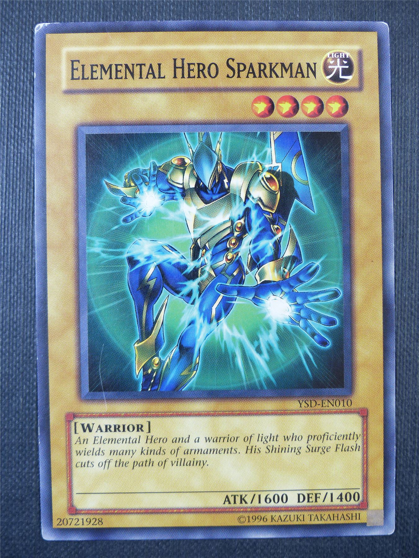 Elemental Hero Sparkman YSD - Yugioh Card #8PR