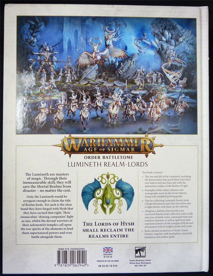 Warhammer Age of Sigmar: Lumineth Realm-Lords Order Battletome 1st ed - Warhammer Hardback