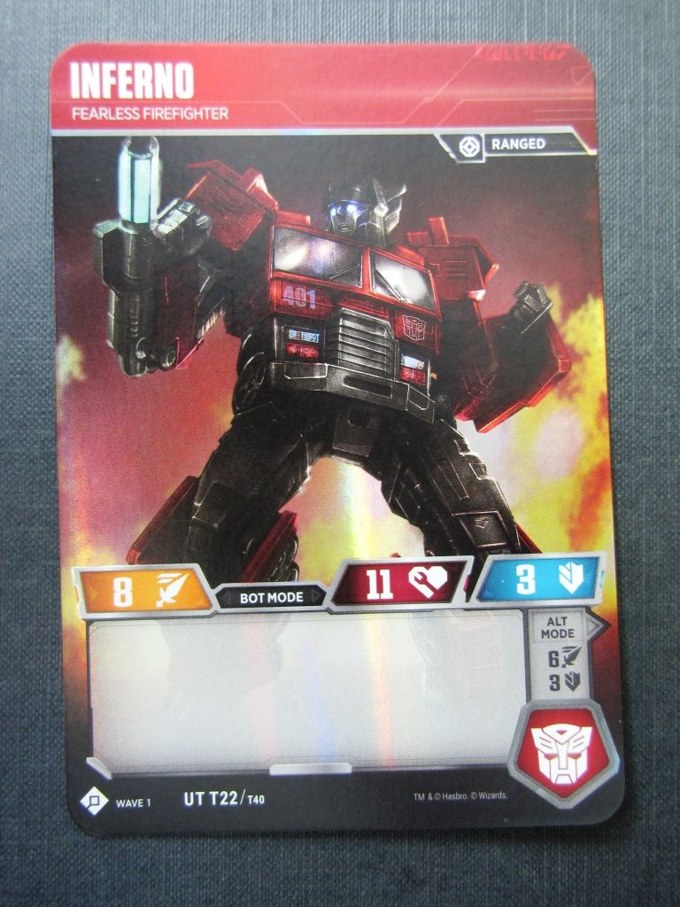 Inferno UT T22/T40 - Transformers Cards # 7C13
