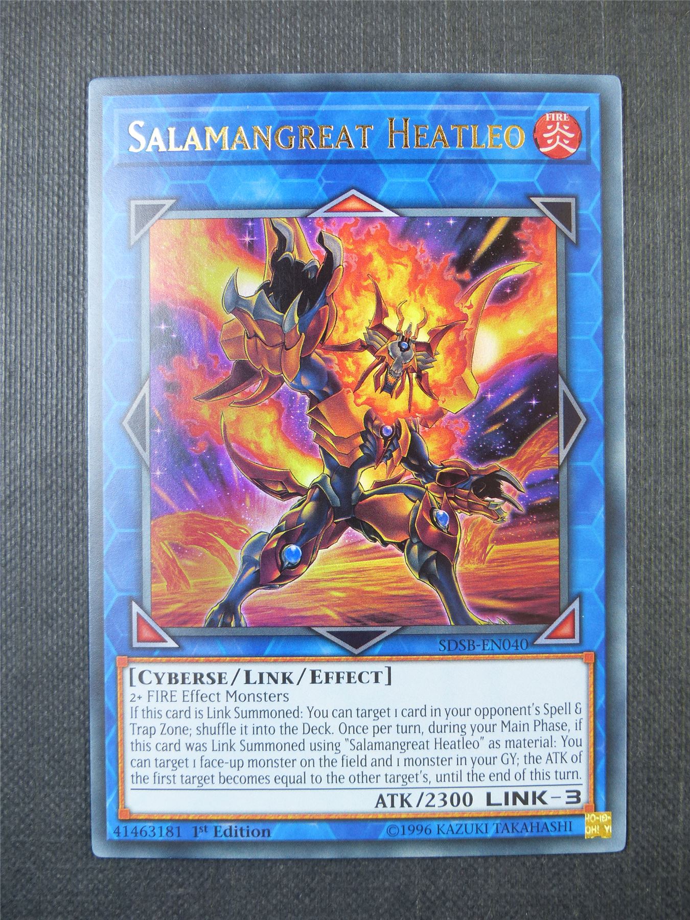 Salamangreat Heatleo SDSB Ultra Rare - 1st ed Yugioh Cards #A0X Salamangreat Heatleo SDSB Ultra Rare - 1st ed Yugioh Cards #A0X