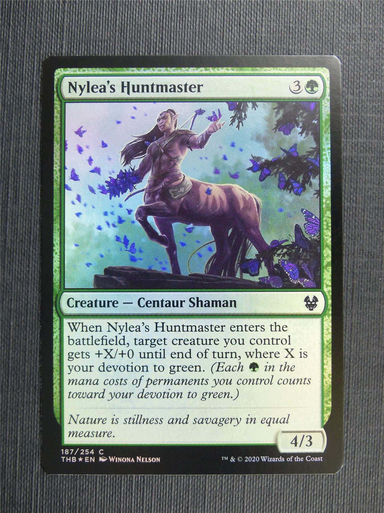 Nylea's Huntmaster Foil - Theros Collector Ed - Mtg Magic Cards #3NB