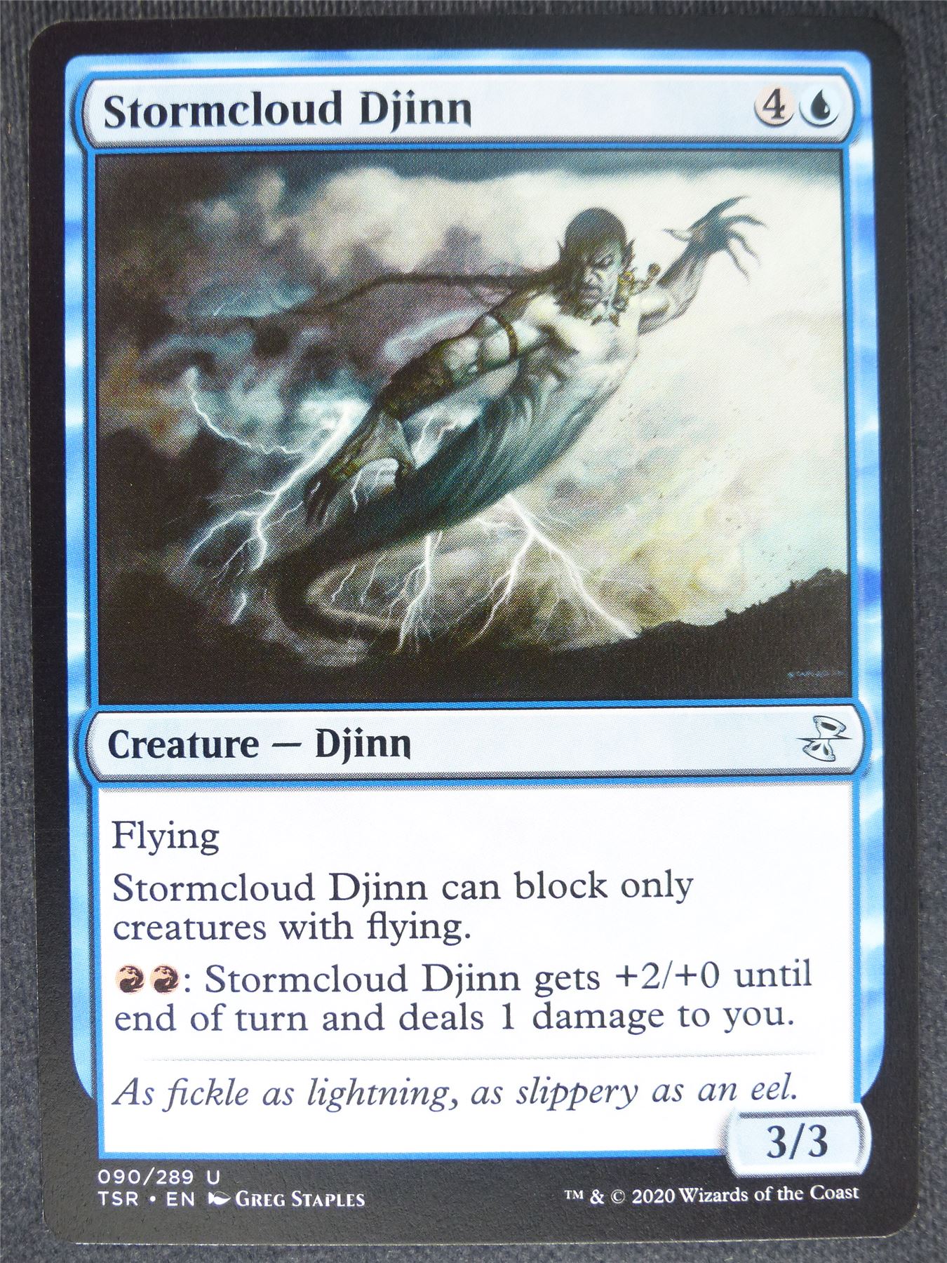 Stourmcloud Djinn - Remastered - Mtg Magic Cards #R6