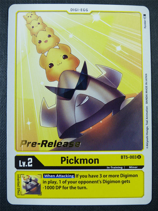 Pickmon BT5 Pre-Release Promo - Digimon Card #5FN