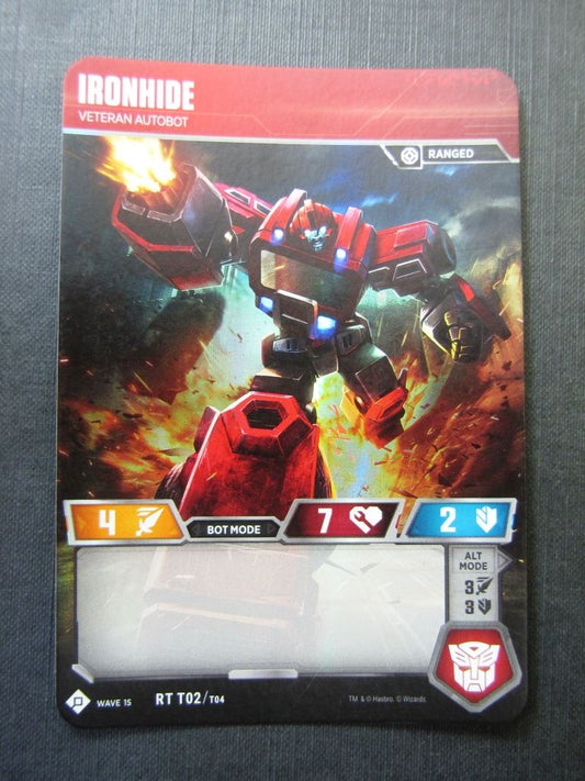 Ironhide RT T02/T04 - Foil - Transformers Cards # 4J1