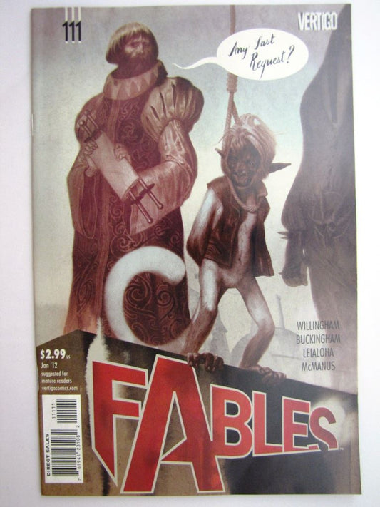 Vertigo Comics: FABLES #111 JANUARY 2012 # 24G49