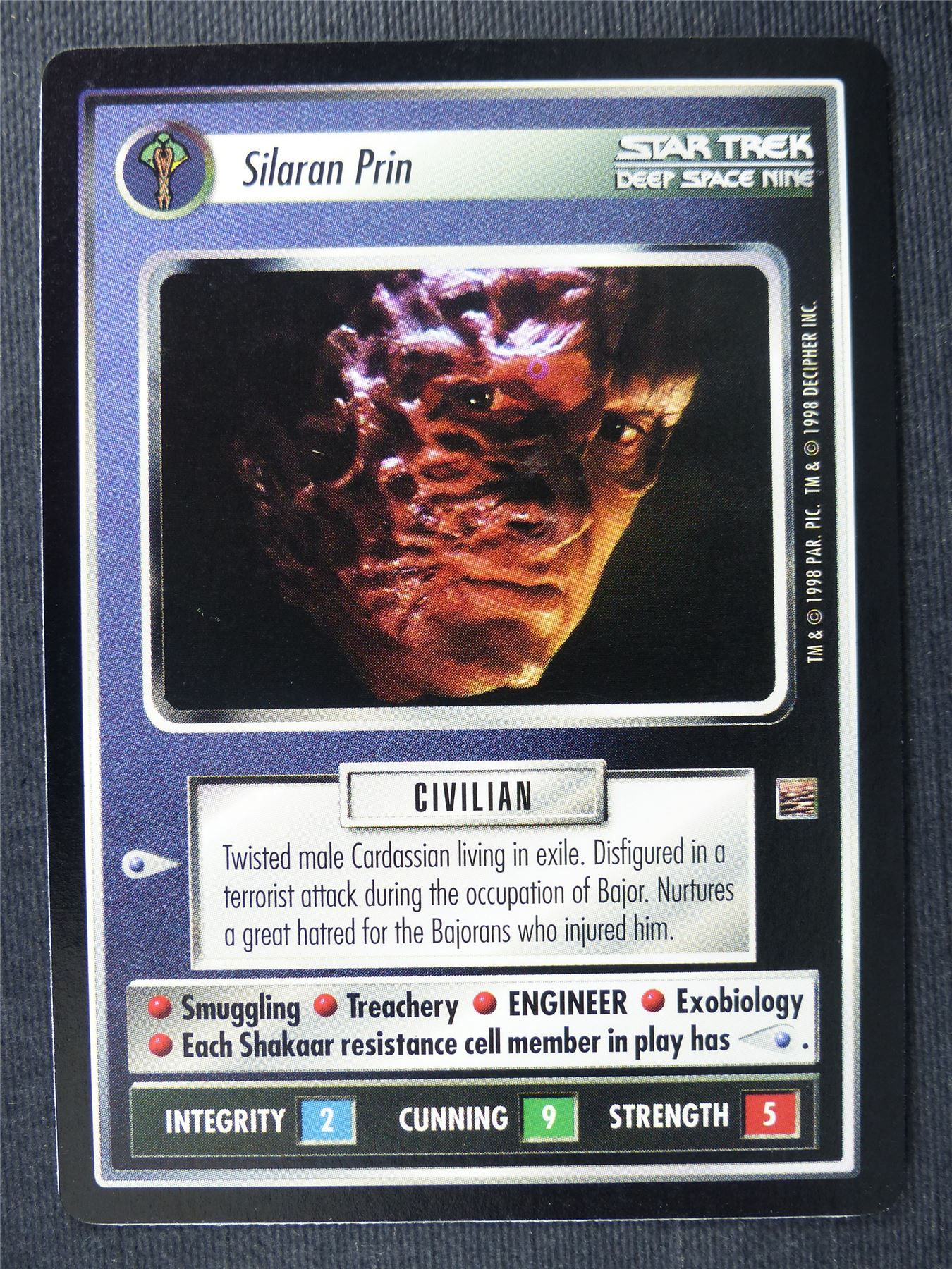 Silaran Prin - DS9 - Star Trek Cards #155