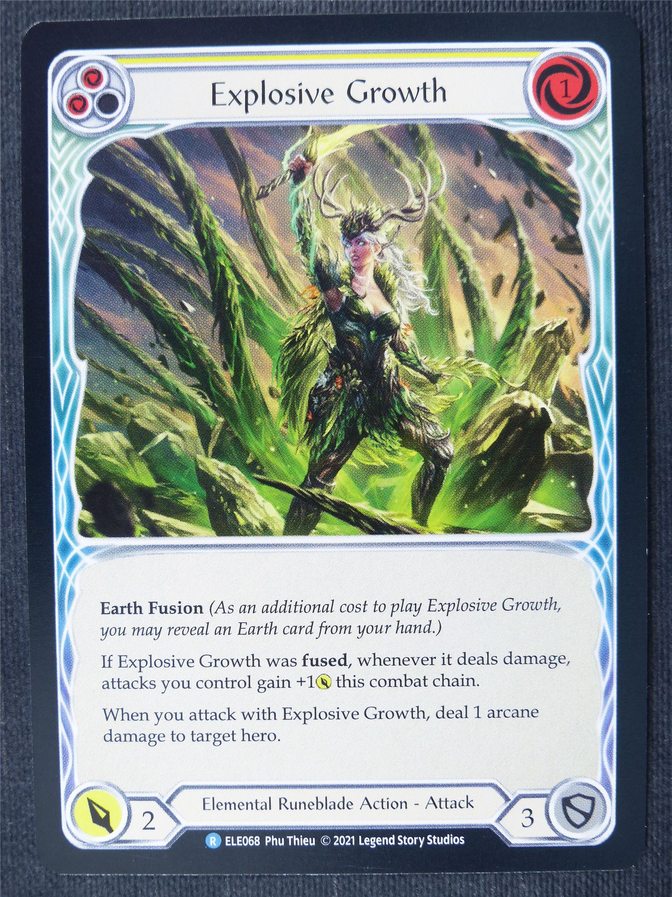 Explosive Growth R Yellow - 1st Ed Tales of Aria - Flesh and Blood