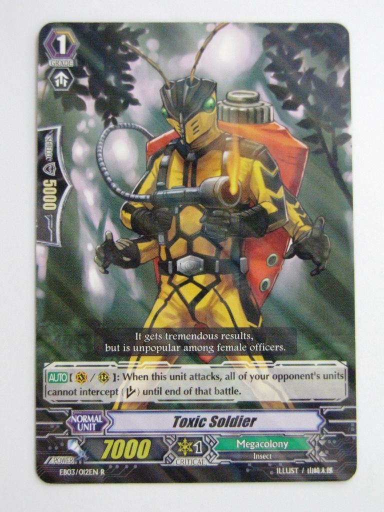 Vanguard Played Cards: TOXIC SOLDIER EB03 R # 24I90