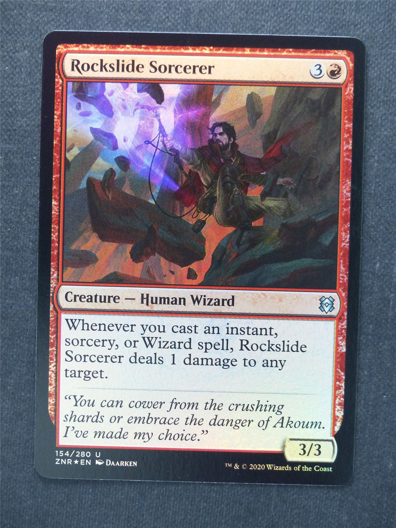 Rockslide Sorcerer Foil - Mtg Magic Cards #RV
