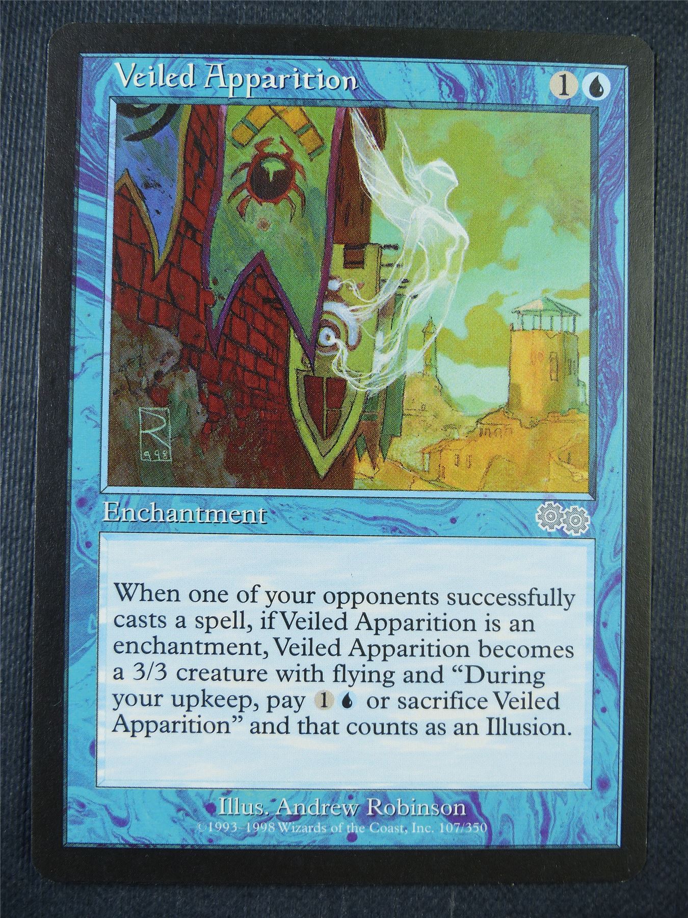 Veiled Apparition - Urza's Saga - Mtg Card #737