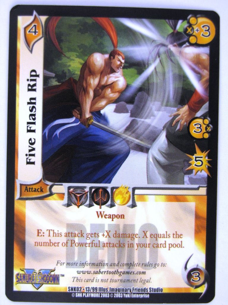 UFS Cards: FIVE FLASH RIP # 16E45