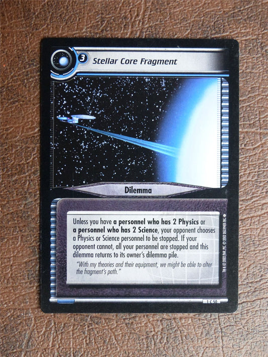 Stellar Core Fragment - Star Trek CCG TCG Card #YJ