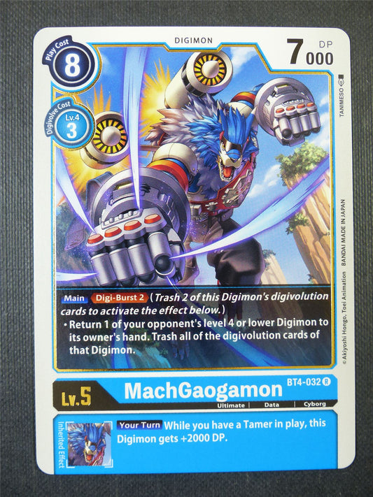 MachGaogamon BT4-032 R - Digimon Card #21O
