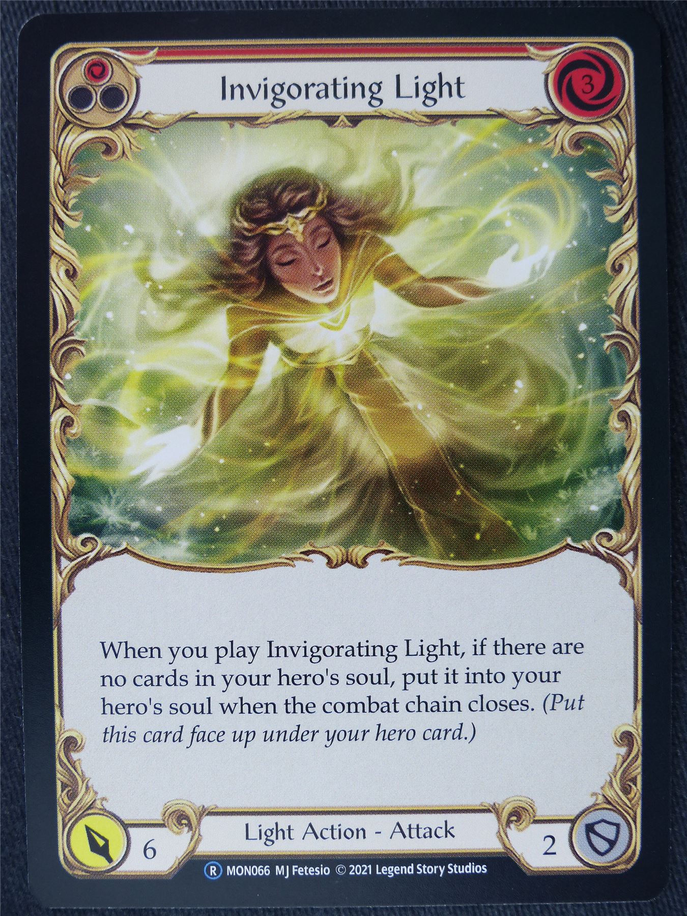 Invigorating Light Red - Monarch Unlimited - Flesh and Blood Cards #H1