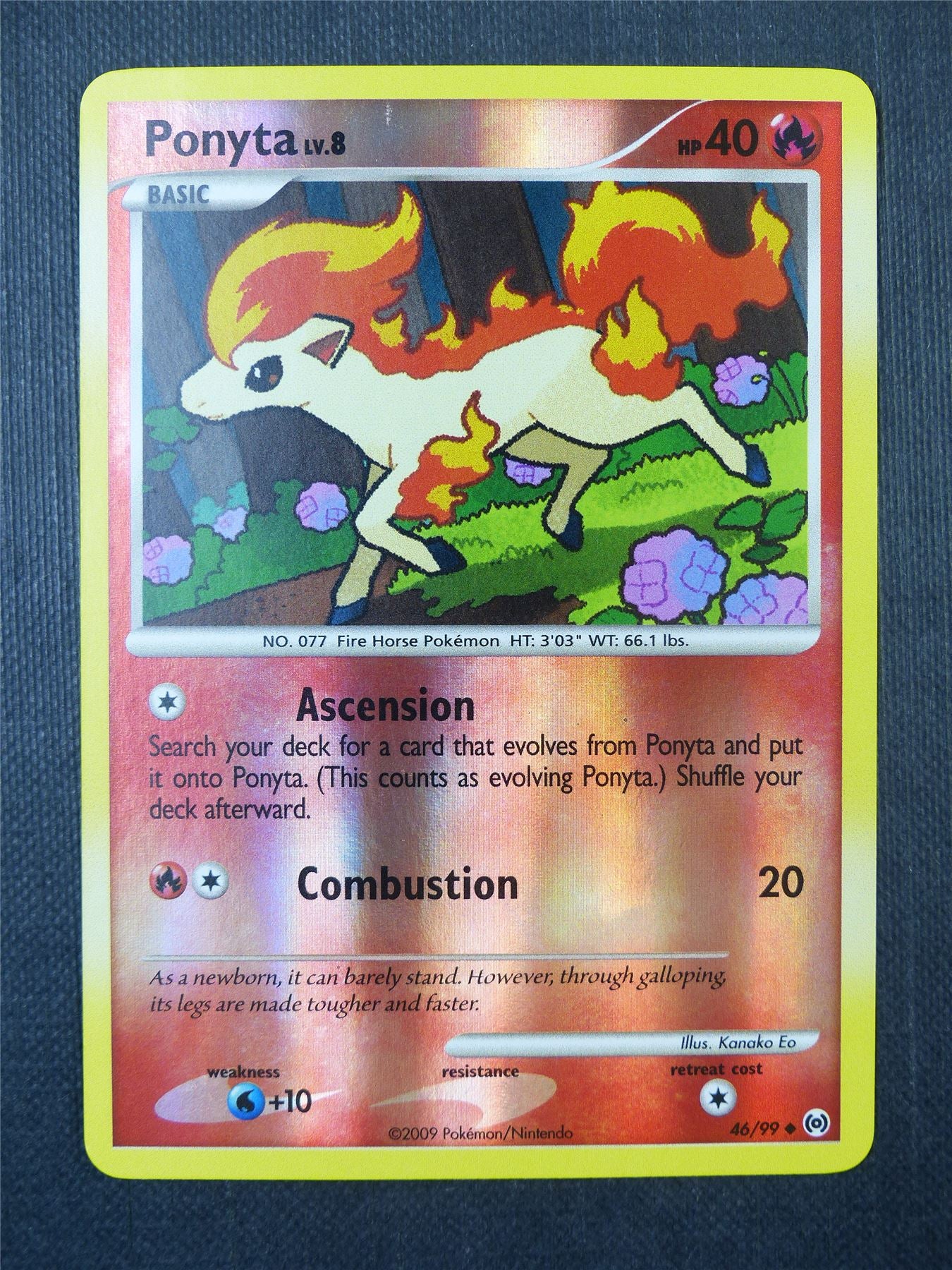Ponyta 46/99 Reverse Holo - Pokemon Card #9U2