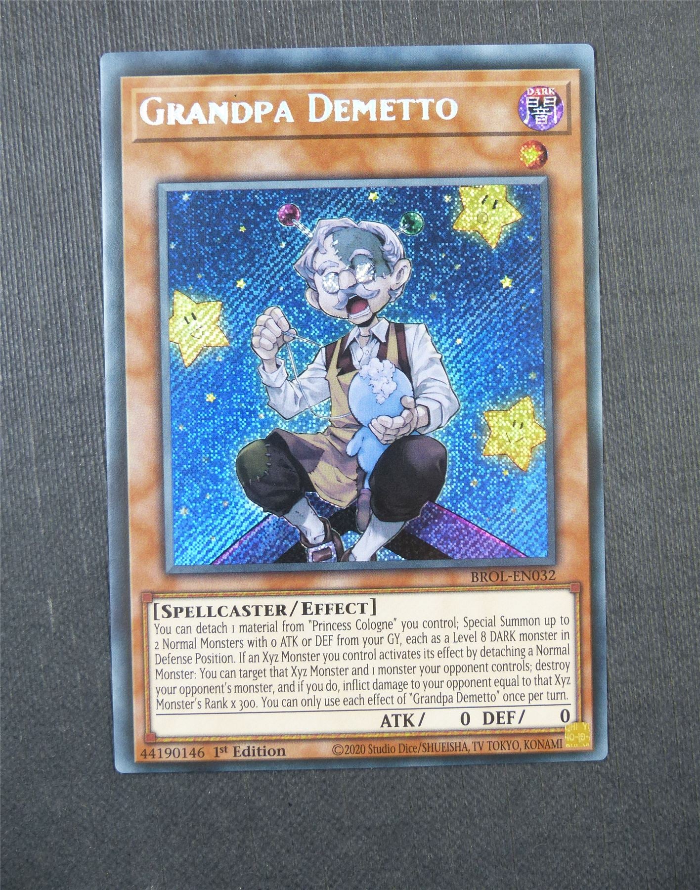Grandpa Demetto BROL Secret Rare 1st Ed