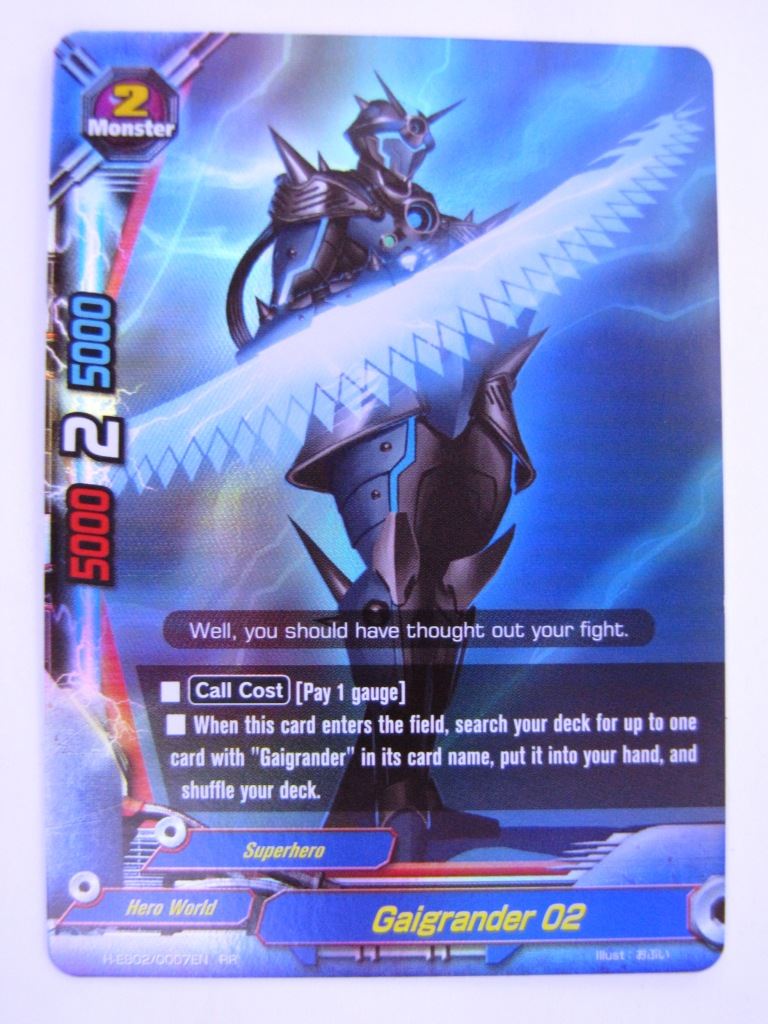 Buddyfight Cards: GAIGRANDER 02 H-EB02 RR # 4E97