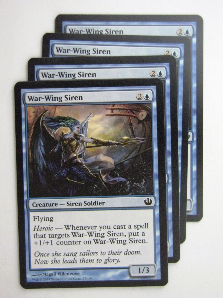 MTG Magic Cards: WAR-WING SIREN x4 Journey to Nyx playset # 24B28