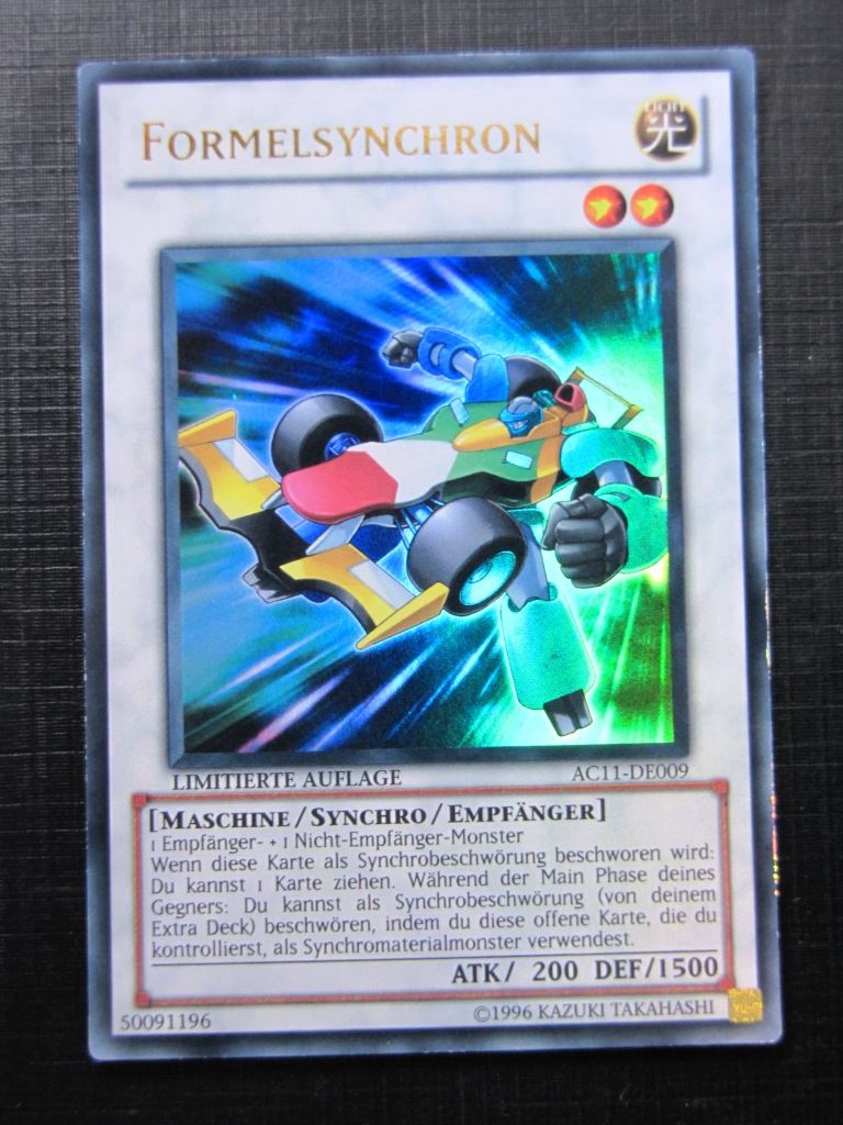Formula Synchron AC11 Super Rare Deutsch - Limited ed - Yugioh Card # 1I89