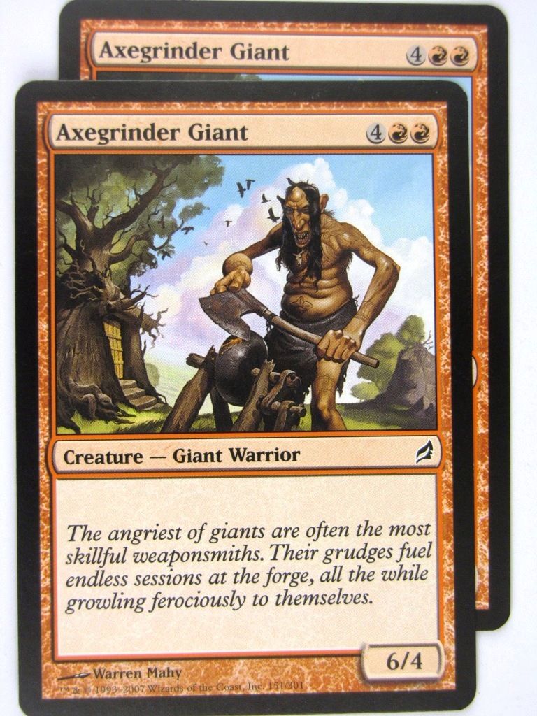 MTG Magic: the Gathering Cards: AXEGRINDER GIANT x2: LRW