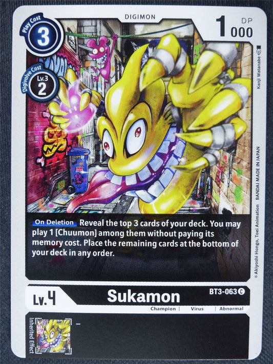 Sukamon BT3-063 C - Digimon Cards #1I