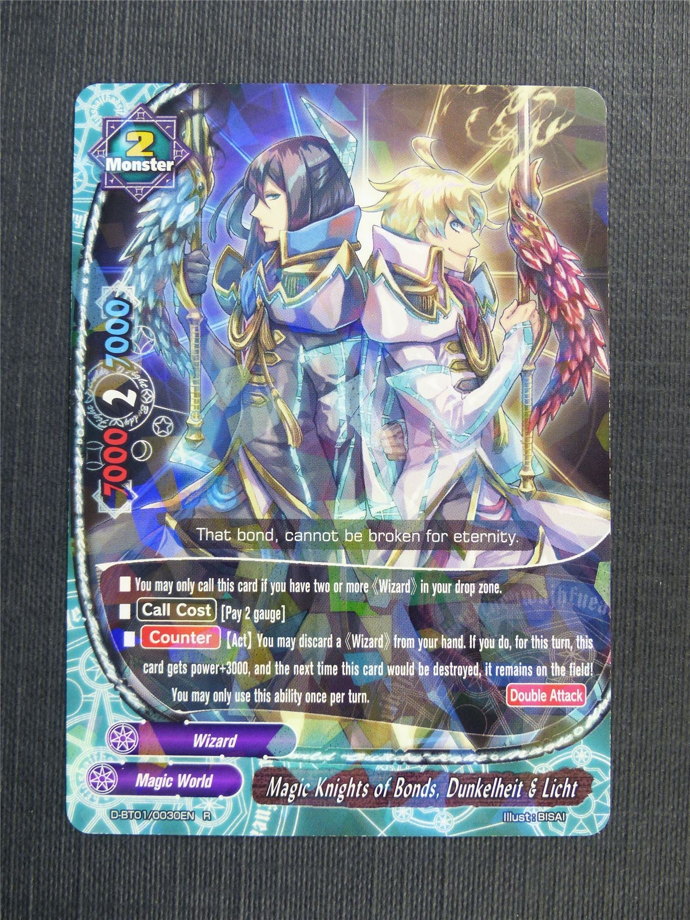 Magic Knights of Bonds Dunkelheit & Licht R Foil - Buddyfight Cards #4Z7