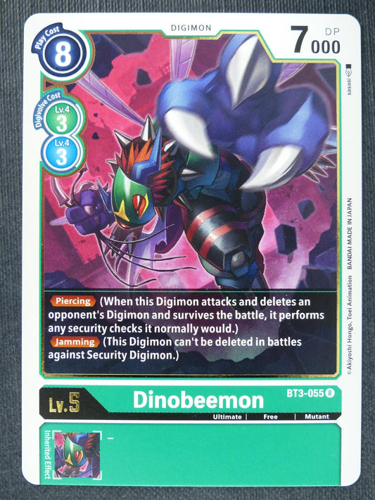 Dinobeemon BT3-055 R - Digimon Cards #18A