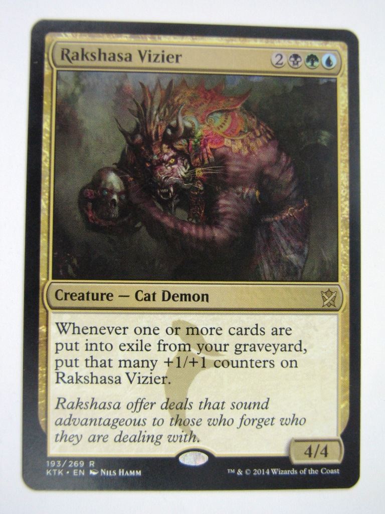 MTG Magic Played Cards: RAKSHASA VIZIER # 7B15