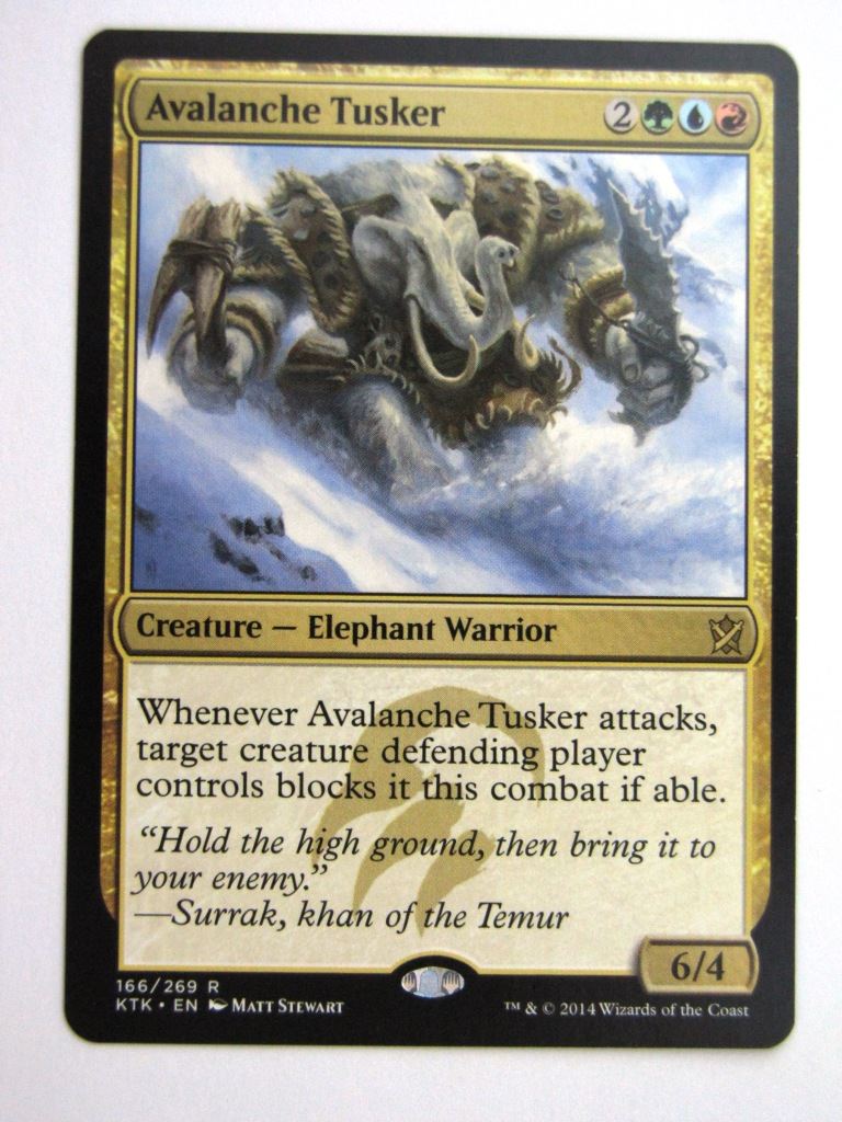 MTG Magic Played Cards: AVALANCHE TUSKER # 26A4