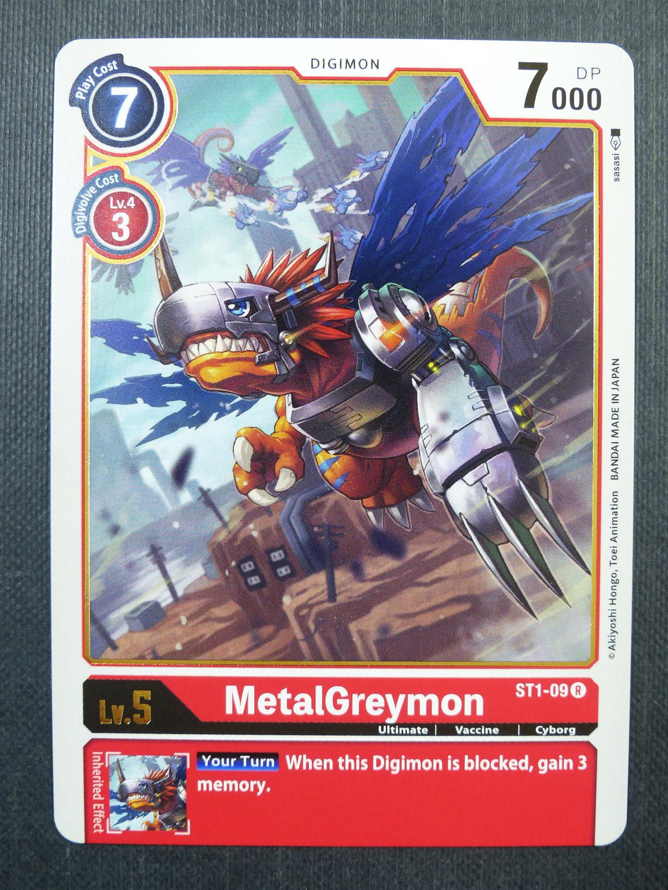 MetalGreymon ST1 R - Digimon Card #441 Archeron MetalGreymon ST1 R - Digimon Card #441 Archeron