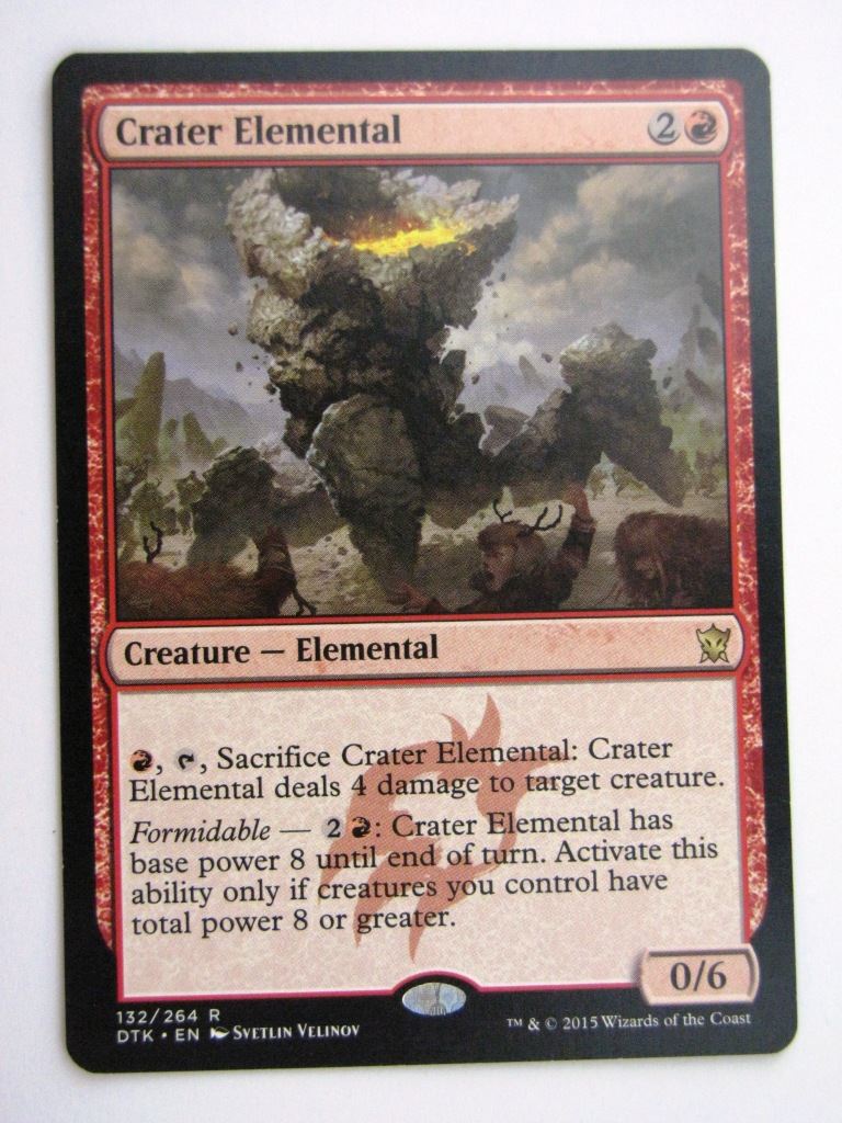MTG Magic Played Cards: CRATER ELEMENTAL # 26A95