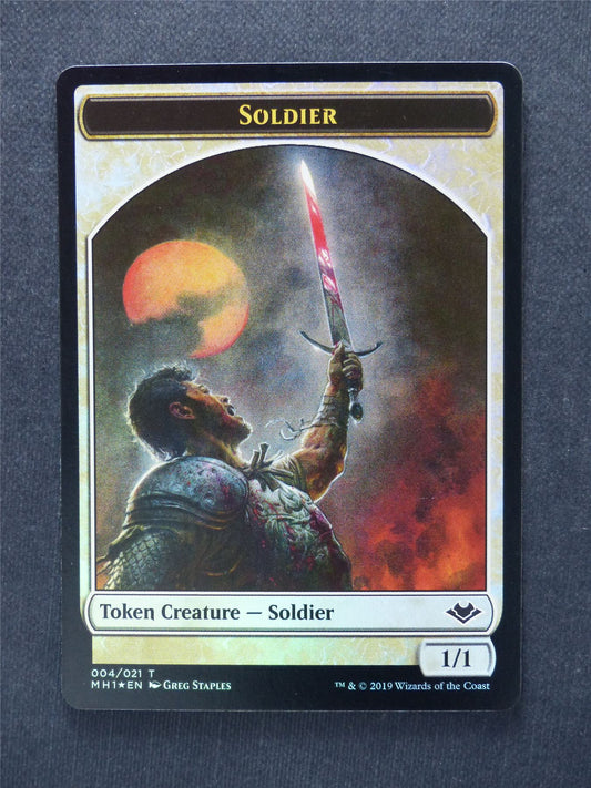 Soldier Token Foil - Mtg Magic Cards #ZL