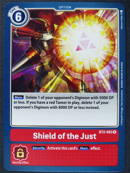 Shield of the Just BT2-093 R - Digimon Cards #11N