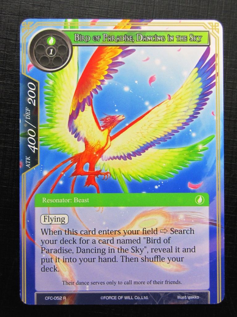 Force of Will Cards: BIRD OF PARADISE DANCING IN THE SKY R # 26G98