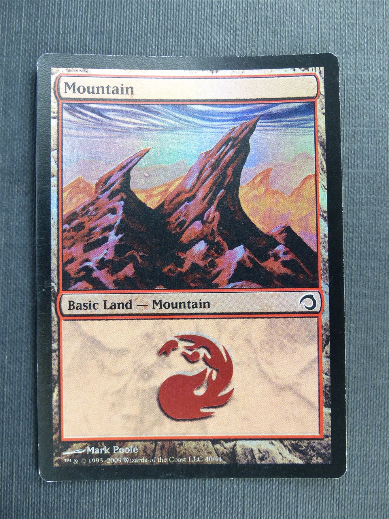 Mountain 40/41 Foil played - Mtg Magic Cards #4D0