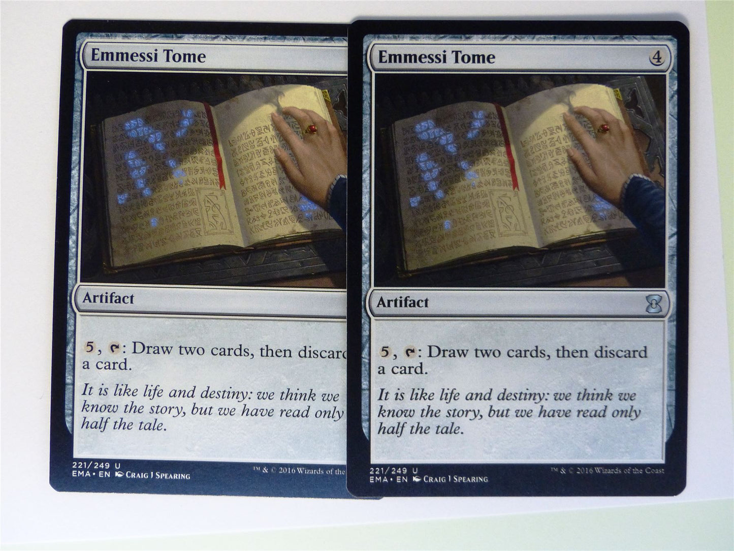 2 x Emmessi Tome - Mtg Card # G70