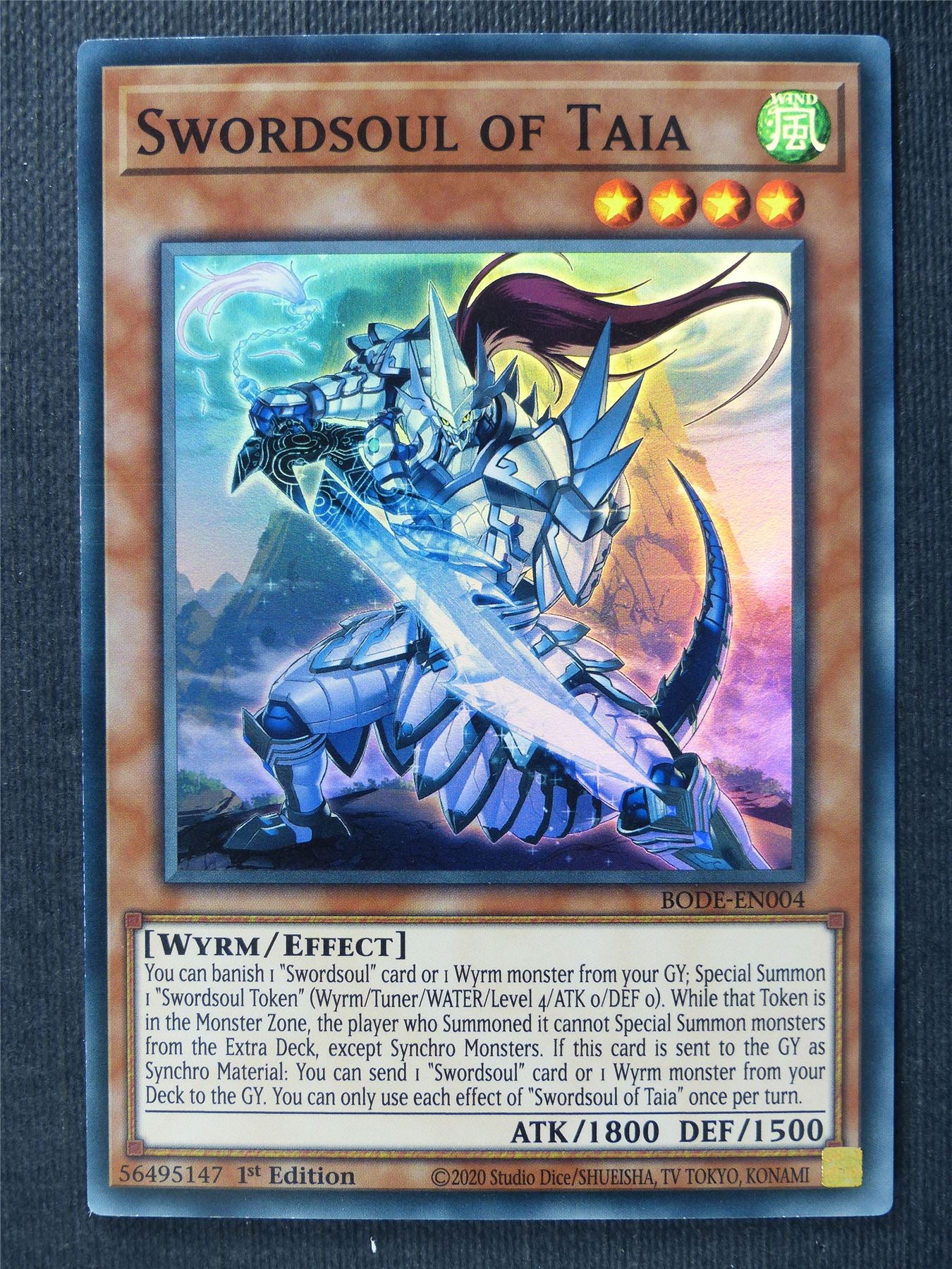 Swordsoul of Taia BODE Super Rare - 1st ed - Yugioh Cards #1I0 Swordsoul of Taia BODE Super Rare - 1st ed - Yugioh Cards #1I0