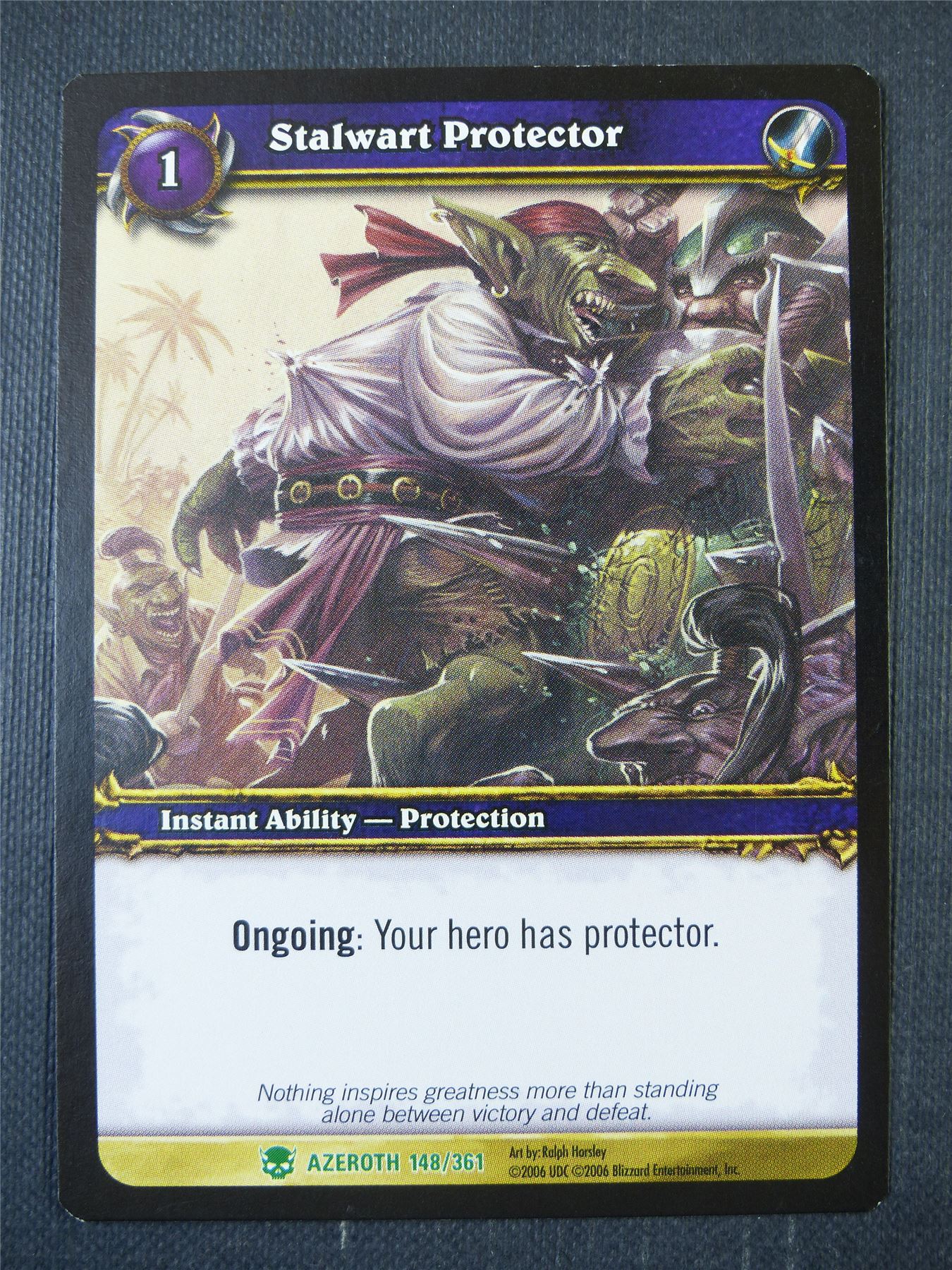 Stalwart Protector 148/361 - WoW Card #1CN
